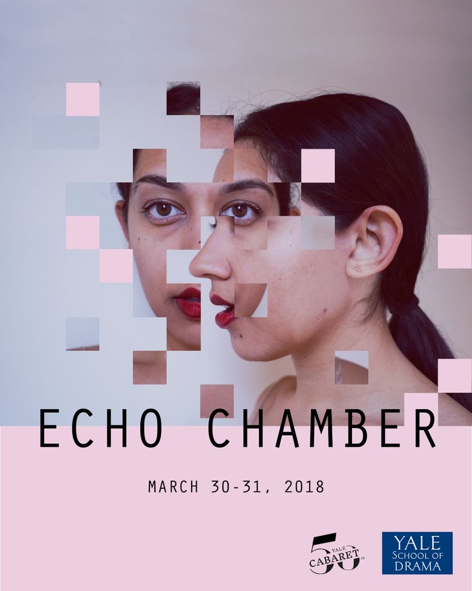 echo chamber by Khushbu Shah in the Cab Friday 8p + Saturday 9p. Satellite Festival runs Thursday-Saturday this week! 19 Performances 7 Venues 1 Weekend! Satellite Festival runs Thurs-Sat check out our whole lineup! yalecabaret.org #Satellite18 #Cab50