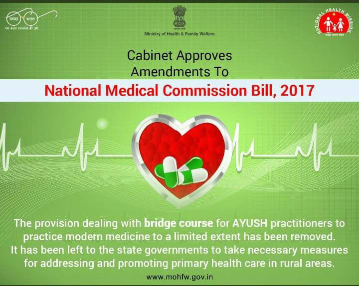 DrMafuzur's tweet photo. #NMCBill2017 Finally Passed By The Cabinet But It Failed @MoHFW_INDIA's #HealthForAll Agenda.

This #NMCBill Is No Different Than The Earlier MCI One.

'Bridge Course' The Brainchild Of @NITIAayog, Endorsed By @WHO DDG, NH MD Dr. Devi Shetty, AYUSH Docs Dropped In Fear Of IMA :( https://t.co/F23aDIdWbj