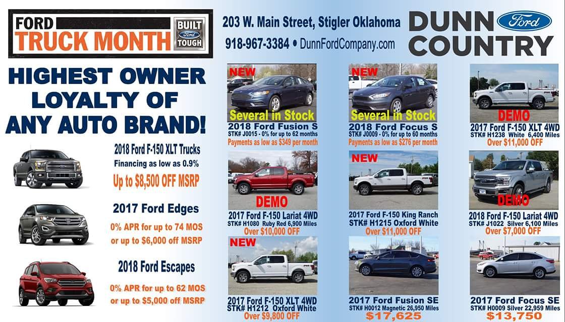DunnFordCompany's tweet photo. Hurry in Truck Month ends March 31.  #dunnford #fordtruckmonth #dunndeal https://t.co/UKvR64W8vM