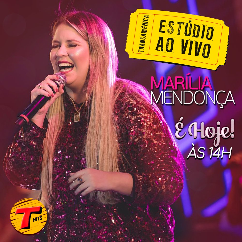 MarcioJyM_av251's tweet photo. >Confiram também em https://t.co/7RKD2CLIx2 [Área: #rThits]
#LogoMENOS a #SOFRÊNCIA toma conta da #Transamérica #HITS!
 #MaríliaMendonça [@MariliaMReal] no #EstúdioAoVivo às 14h-DF, #SeLIGUEM!!! 
https://t.co/UScpjuq9B8  #MaríliaMendonçaNaTransamérica 👏😍 https://t.co/pWZzk5cMcu https://t.co/DNDeufv7yF