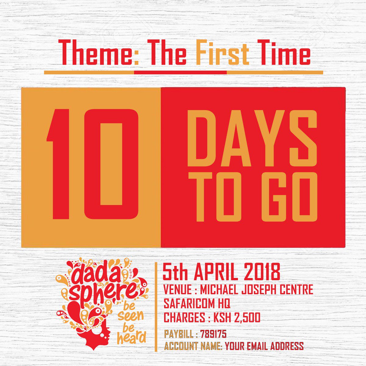Goko (@gokowaigumo) on Twitter photo Really looking forward to hearing from @Amina_Kenya.With 8 days to go to dadasphere event #Thefirsttime <a href="/VNjoroge/">valentine njoroge</a> Really looking forward to hearing from @Amina_Kenya.With 8 days to go to dadasphere event #Thefirsttime <a href="/VNjoroge/">valentine njoroge</a>