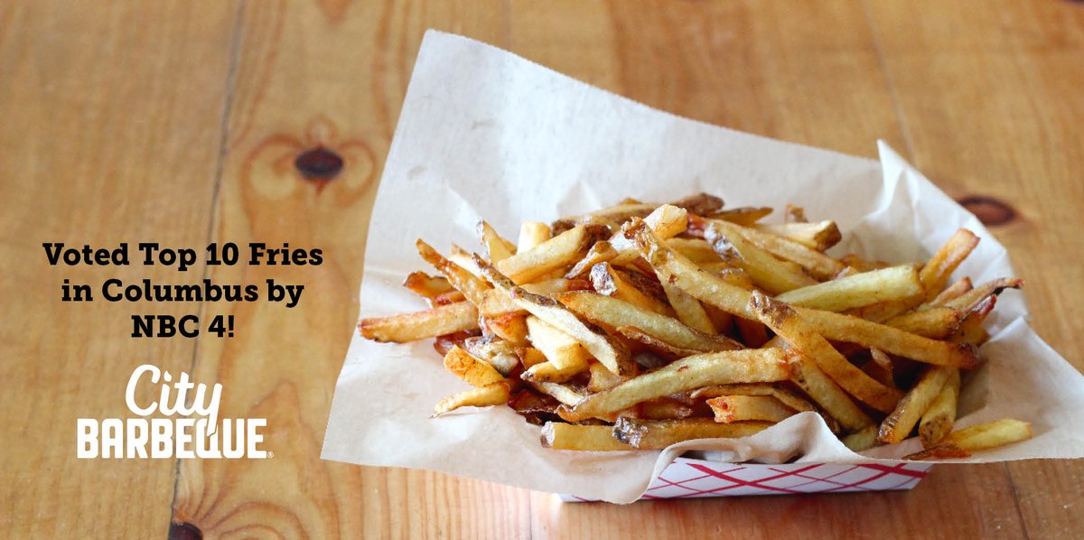 CityBarbeque's tweet photo. Wowza! @NBC4i just announced City Barbeque as a Top 10 Place to Get French Fries! #Proud #CompetitionQuality https://t.co/1yroemJ290 https://t.co/D4LSnS0gPT