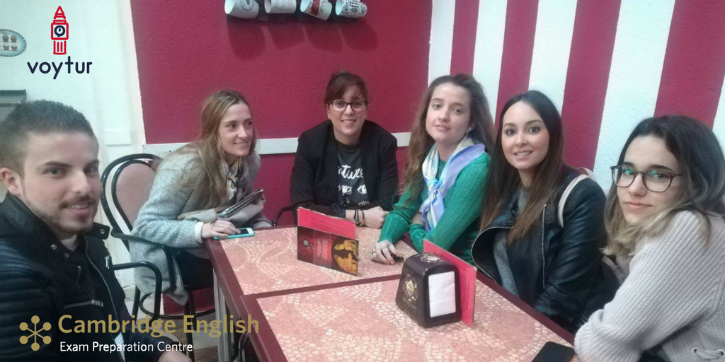 voytur's tweet photo. Un merecido descanso antes de comenzar el #speaking #B1 #PET #Cambridge #voyturacademia https://t.co/xRUeOTPSHk