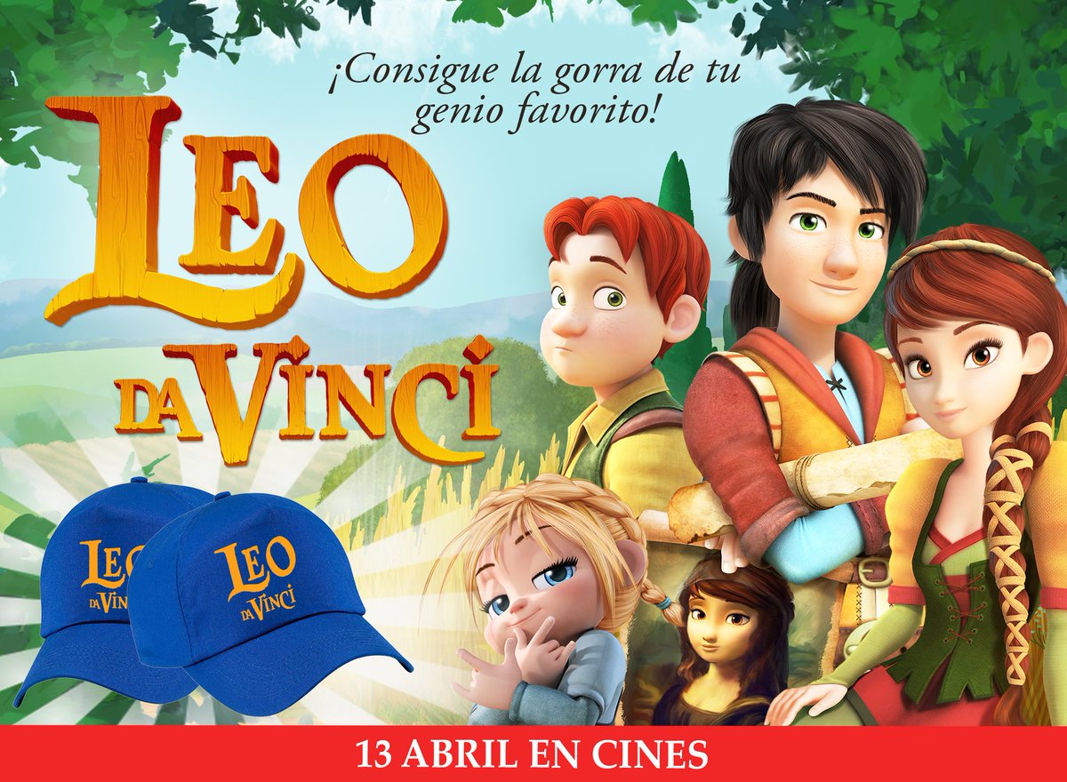 Vercine1's tweet photo. 📽¡Nuevo SORTEO de #Vercine, amigos! 🧢
¡Sorteamos 5 GORRAS oficiales de la película LEO DA VINCI: MISIÓN MONA LISA!
Sólo hay que RETWITTEAR este post y SEGUIR la cuenta de Vercine. 
¡El 4 de Abril decimos ganadores! 😊
Bases: https://t.co/xaXExgISFj https://t.co/XViNYSOnXN