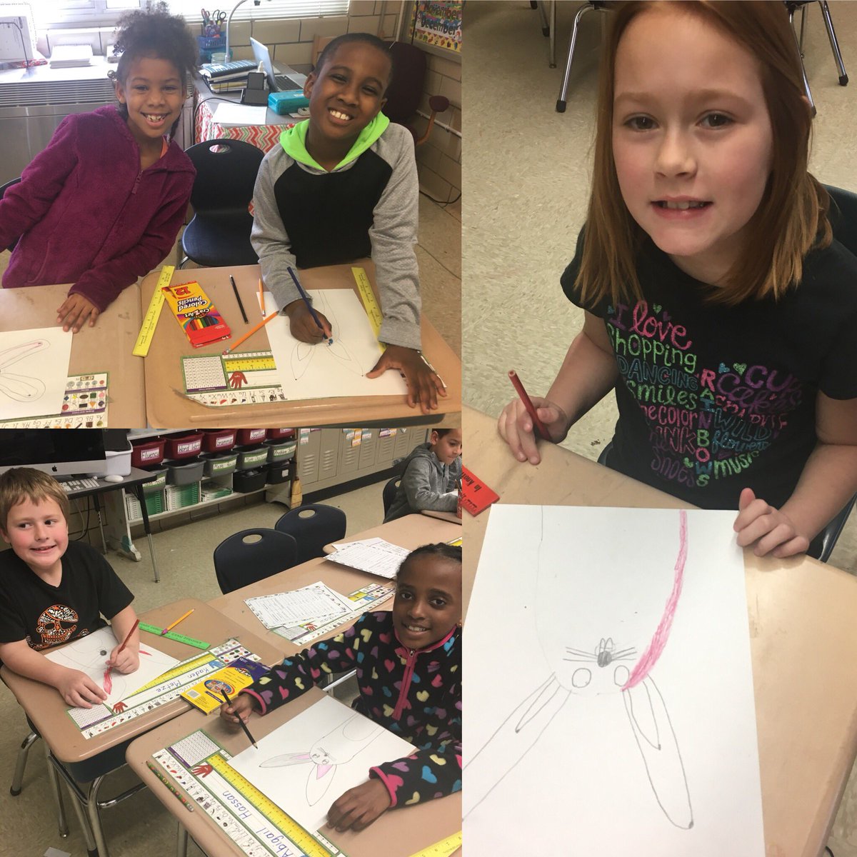 ElizMccue's tweet photo. Easter, Measurement, and Art...oh my! #BeaumontCreates https://t.co/KmJK3JDS1P