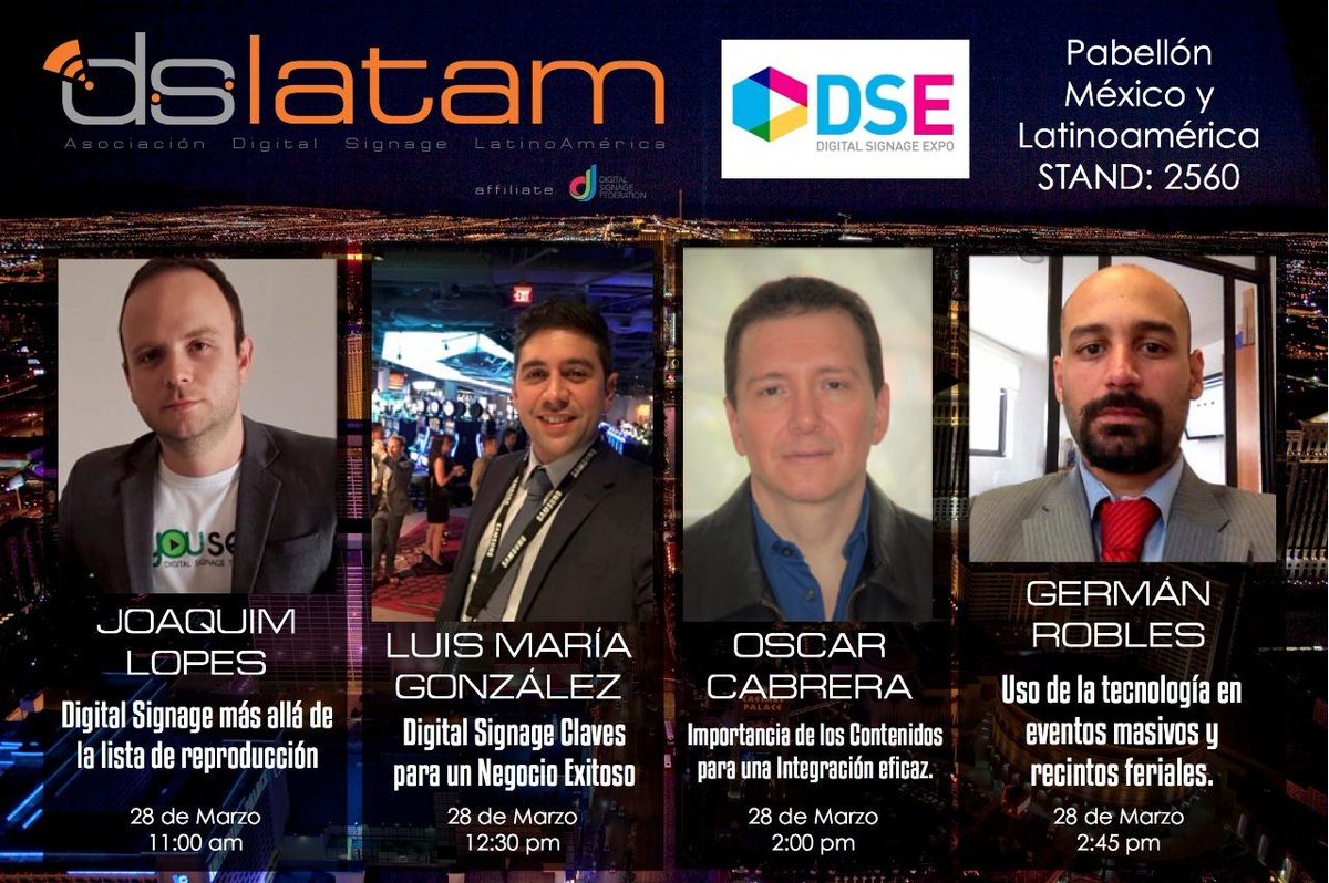 motionADSmx's tweet photo. ¡Nos vemos hoy a las 2:00PM en #DSE!
Director de Motion ADS - OSCAR CABRERA expondrá IMPORTANCIA DE LOS CONTENIDOS PARA UNA INTEGRACIÓN EFICAZ.
Post de @signagemx https://t.co/7kaXr4XLk6