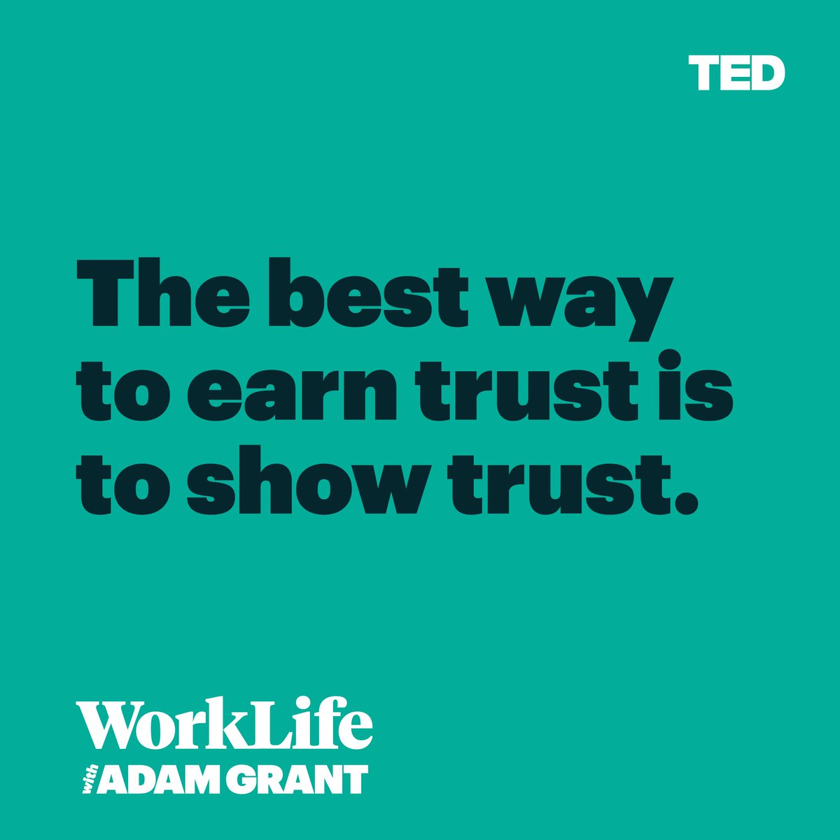 The most powerful step for building trust is self-disclosure: sharing something personal and vulnerable.
Tell your origin story: a defining moment that made you who you are.
#WorkLife: itunes.apple.com/us/podcast/wor…