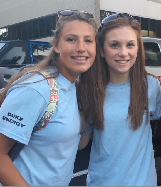CRHSPirates's tweet photo. Bayley Edwards and Ashlyn Hunnicutt representing CRHS at the State Science Fair! One Crew. One Ship. One Voyage. #PirateSuccess #StateScienceFair https://t.co/3CoYmcSPV8