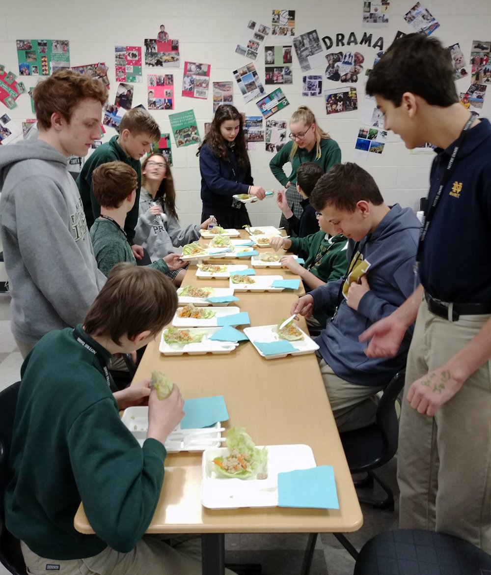 NDPMA's tweet photo. Middle school: In Ginny Pauwels MakerSpace class, students planned and cooked a special lunch for classmates. #lettucetacos #makerspace #makerlunch https://t.co/FyJyjofgFV