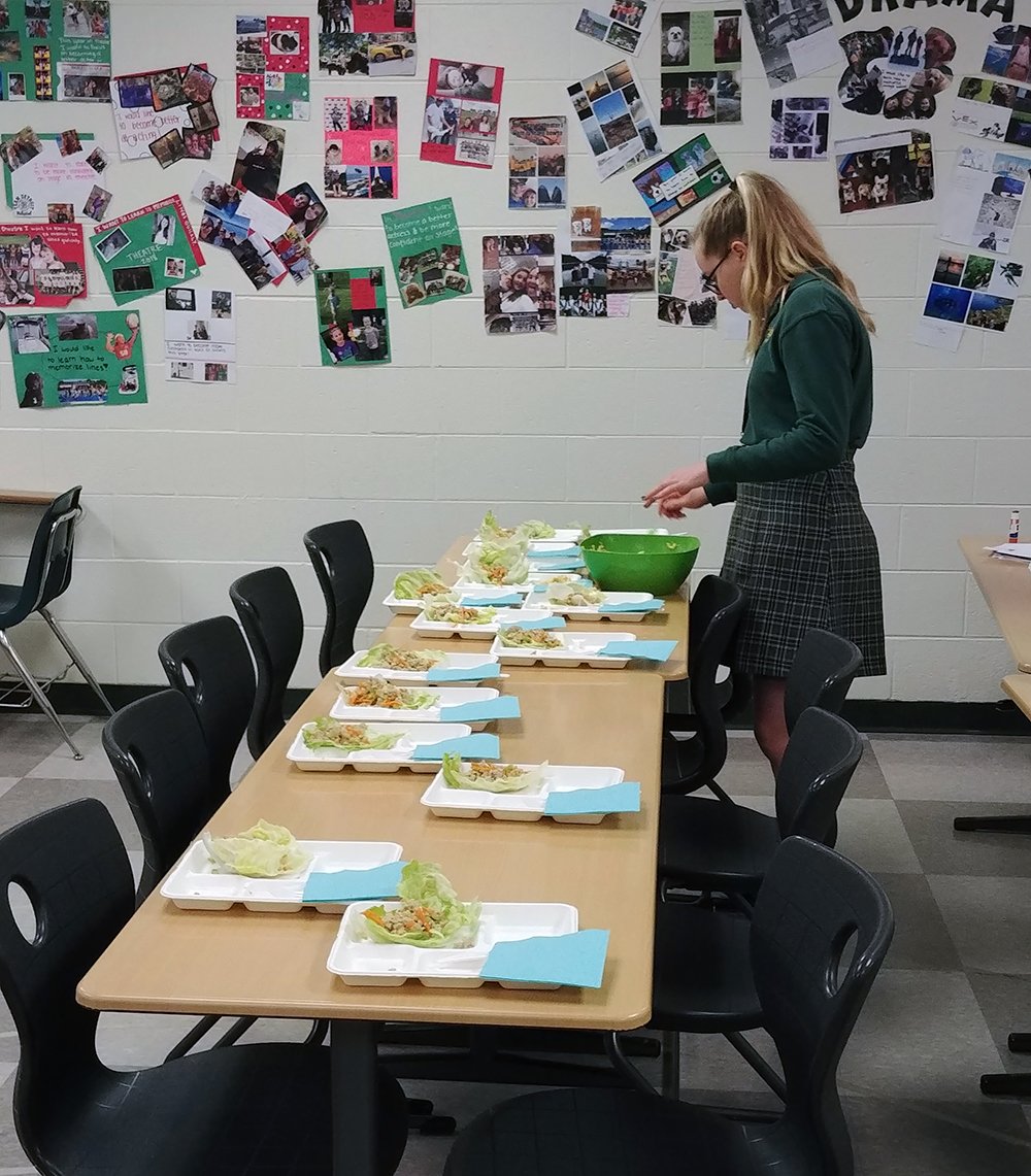 NDPMA's tweet photo. Middle school: In Ginny Pauwels MakerSpace class, students planned and cooked a special lunch for classmates. #lettucetacos #makerspace #makerlunch https://t.co/FyJyjofgFV