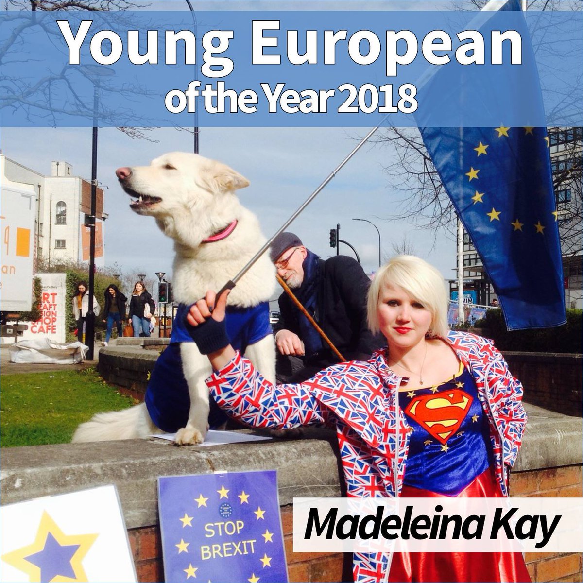 spaceangel1964's tweet image. So increibly proud right now seeing the fantastic @albawhitewolf crowned as the #YoungEuropeanoftheYear !!! 🏆🇪🇺🌌😇😊

The best way we can show our appreciation of Maddie and her tireless &amp;amp; incredibly effective campaigning to #StopBrexit is to donate to gofundme.com/fund-madeleina…