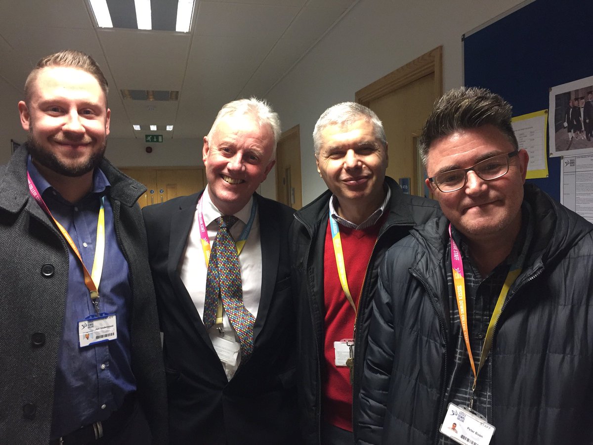 MikeHopkinsSDC's tweet photo. Great staff members Jon Underwood, Mihai Catana and Peter Boon came to say good-bye to me as P/CE.  Many thanks Guys! https://t.co/z6ApCxooPK