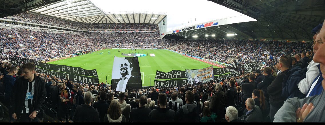 GeordieChrisp's tweet photo. @fun88eng @NUFC The view from my seat in the Gallowgate #NUFCFUN 😍 https://t.co/PK4Oto6QFX