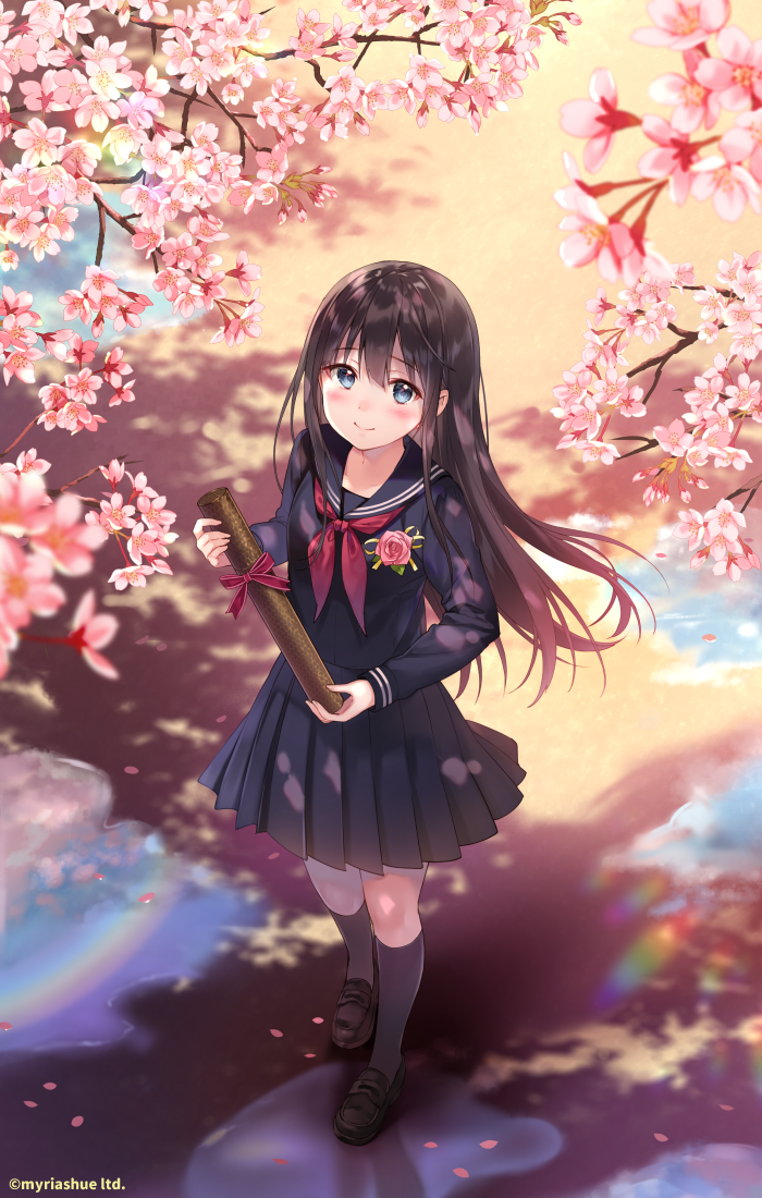 Ngagolak 綺麗 桜 イラスト 女の子