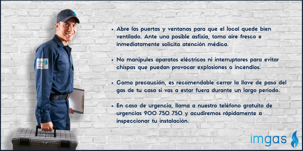 ImgasNatural's tweet photo. Consejo de seguridad de #Imgas En caso de que huela a #gas, o si te quedas sin suministro sin motivo aparente, hay varias precauciones que puedes tomar para evitar incidentes. Infórmate aquí👉  https://t.co/B1vfCelJr8 https://t.co/ho8HyZ00Cs