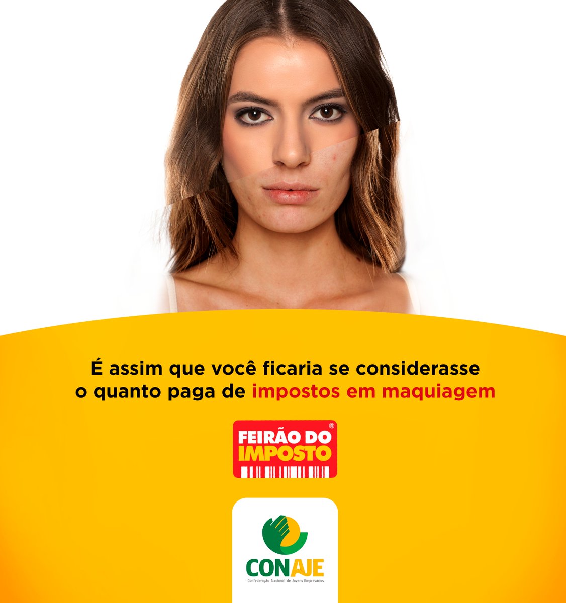 feirao_imposto's tweet photo. Não, nós não queremos que você deixe de se maquiar, mas queremos te mostrar o quanto você paga em impostos na maquiagem: 69,53% do preço são impostos. Ou seja, aquele batom lindo que você paga R$79,00  terá do seu valor total R$55,00 de impostos. #feiraodoimposto2018 #conaje https://t.co/auCyBPOqOt