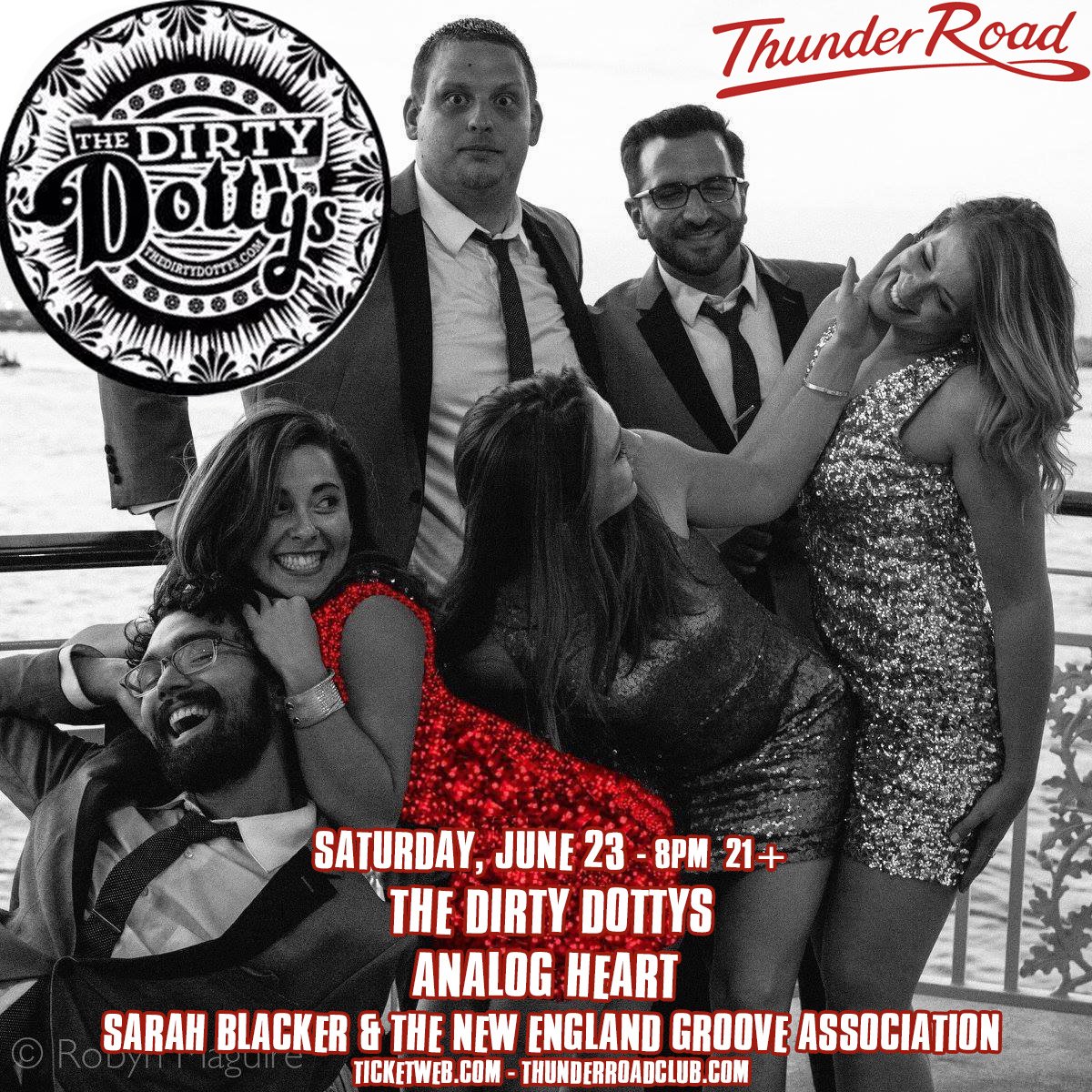 Thunder Road (@thunderroadclub) on Twitter photo Just Announced and On Sale Now! <a href="/TheDirtyDottys/">The Dirty Dottys</a> <a href="/AnalogHeartBand/">Analog Heart</a> <a href="/sarahblacker/">Sarah Blacker</a> at <a href="/ThunderRoadClub/">Thunder Road</a> 6/23! bit.ly/0623DIRTDOTBAND Just Announced and On Sale Now! <a href="/TheDirtyDottys/">The Dirty Dottys</a> <a href="/AnalogHeartBand/">Analog Heart</a> <a href="/sarahblacker/">Sarah Blacker</a> at <a href="/ThunderRoadClub/">Thunder Road</a> 6/23! bit.ly/0623DIRTDOTBAND