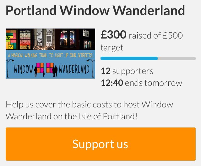 friendsofbside's tweet image. Less than 24 hours to support Portland Window Wanderland @windowwander ! We’re still super impressed with how many people took part in the event and visited too! All money raised will go towards hosting it again next year crowdfunder.co.uk/portland-windo…