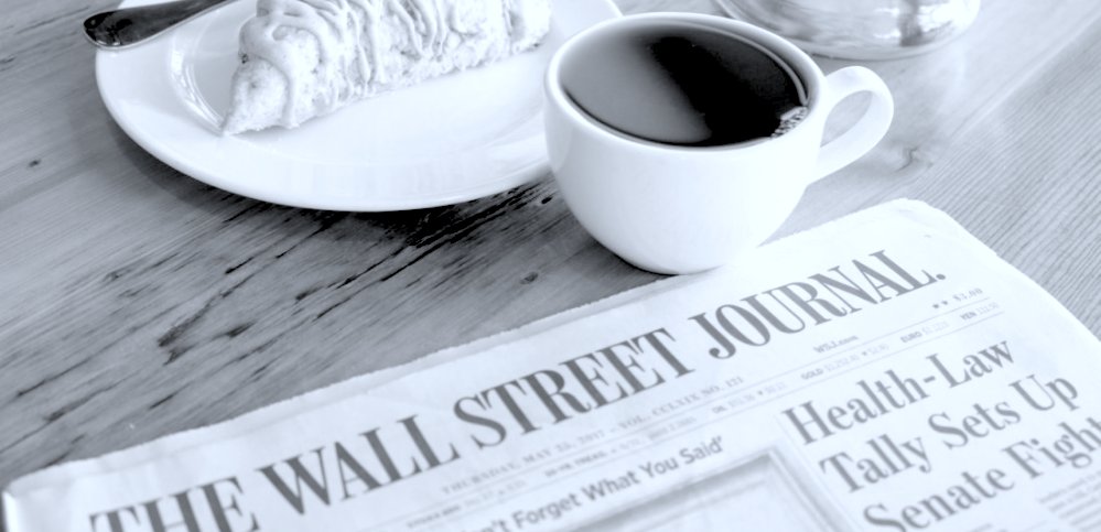 "Breakfast with my wife and 2-year-old daughter. We split up <a href="/WSJ/">The Wall Street Journal</a> and read it together. I even bought my daughter a few shares of her own stock so we check the stock price each day. Something I used to do with my dad growing up."—<a href="/natekontny/">Nathan Kontny</a>, CEO @Highrise  #startuplife