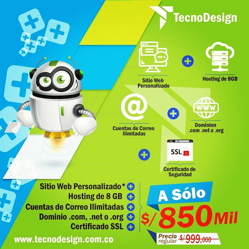 TecnoDesignC's tweet photo. Sitio web personalizado profesional, Hosting de 8 Gb. Cuentas de correo ilimitadas, y certificado de seguridad #web #webdesign #hosting #Motivación #motivation #life #techno #tecnodesign #design #FrasesCortas #frasedeldia #ssl #bot #email #plus #free #unico #FelizMiercoles https://t.co/XCZ8VnKCw4