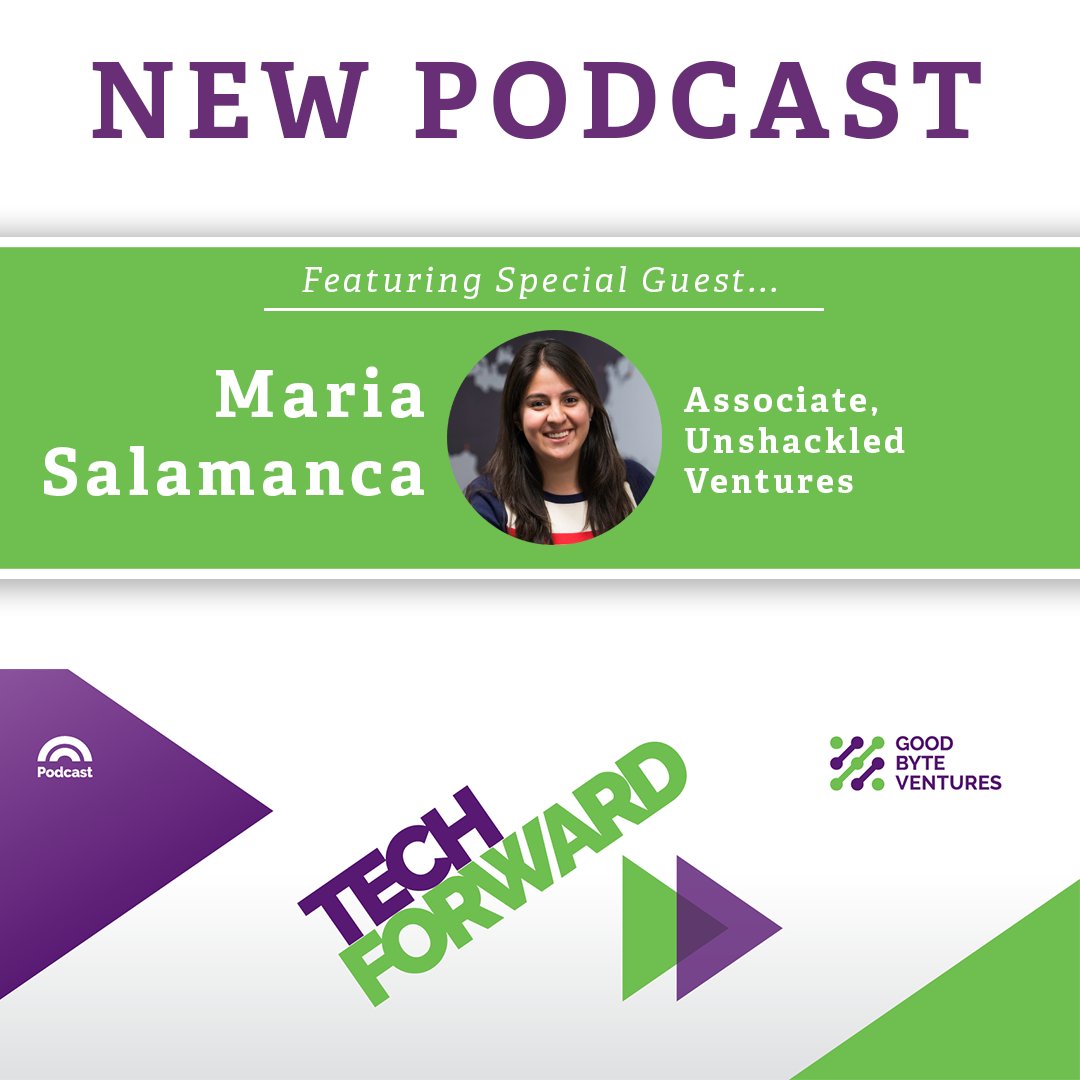 techforwardpod's tweet image. We're so excited to release this week's #podcast featuring @MariaSalamancaM, venture capitalist at @UnshackledUS. Listen in as we discuss barriers for #immigrants when starting a business in the US and how Unshackled Ventures helps founders overcome them. bit.ly/GBVTechForward…