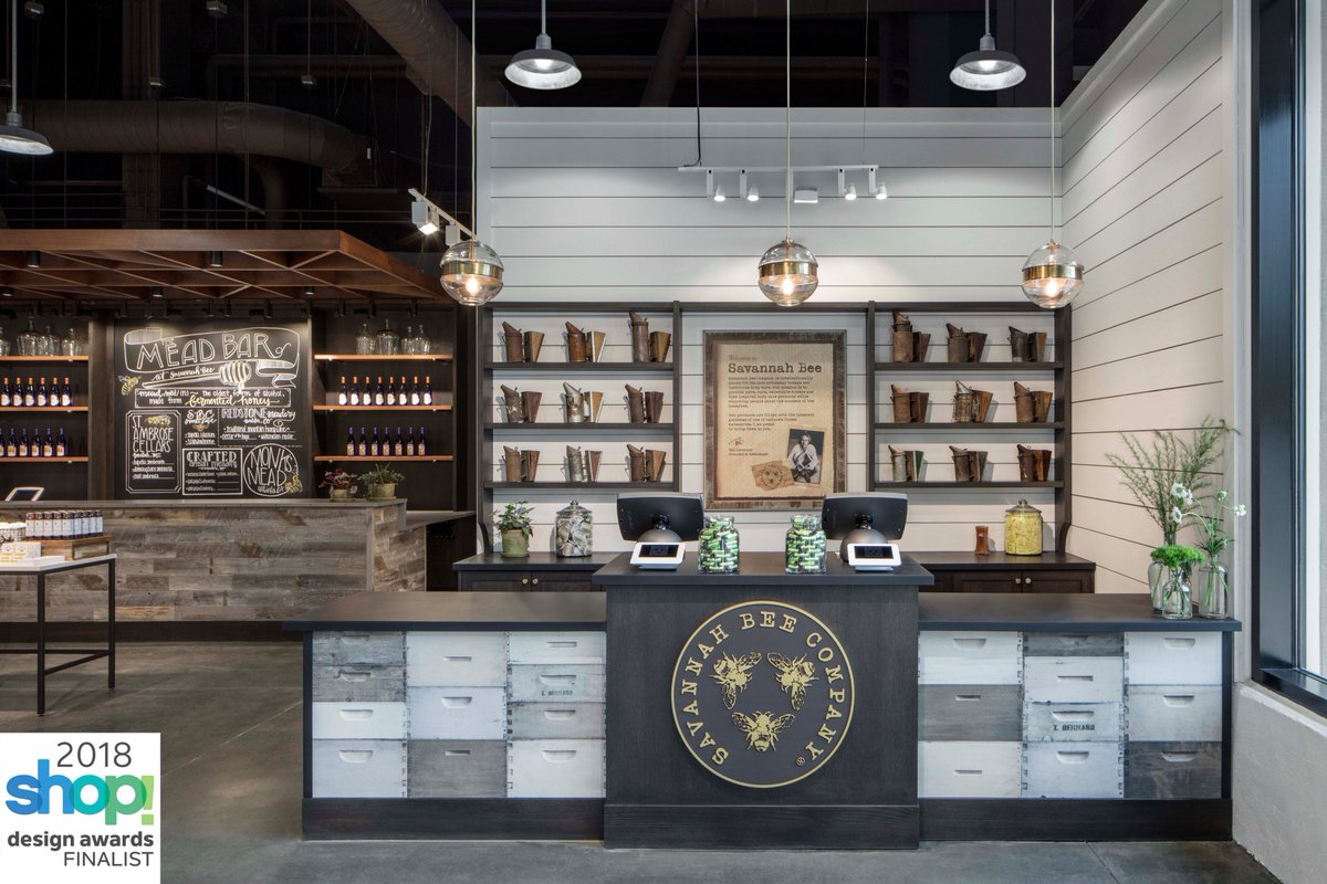 Bergmeyer's tweet photo. Attending tonight's Design Awards at #GlobalShop2018? We're thrilled that our new work with @SavannahBeeCo is being recognized with an award! Check out the full story of the new design here: https://t.co/6WoaJss8hW. #Bergmeyer #RetailDesign https://t.co/f9sRIrsro3
