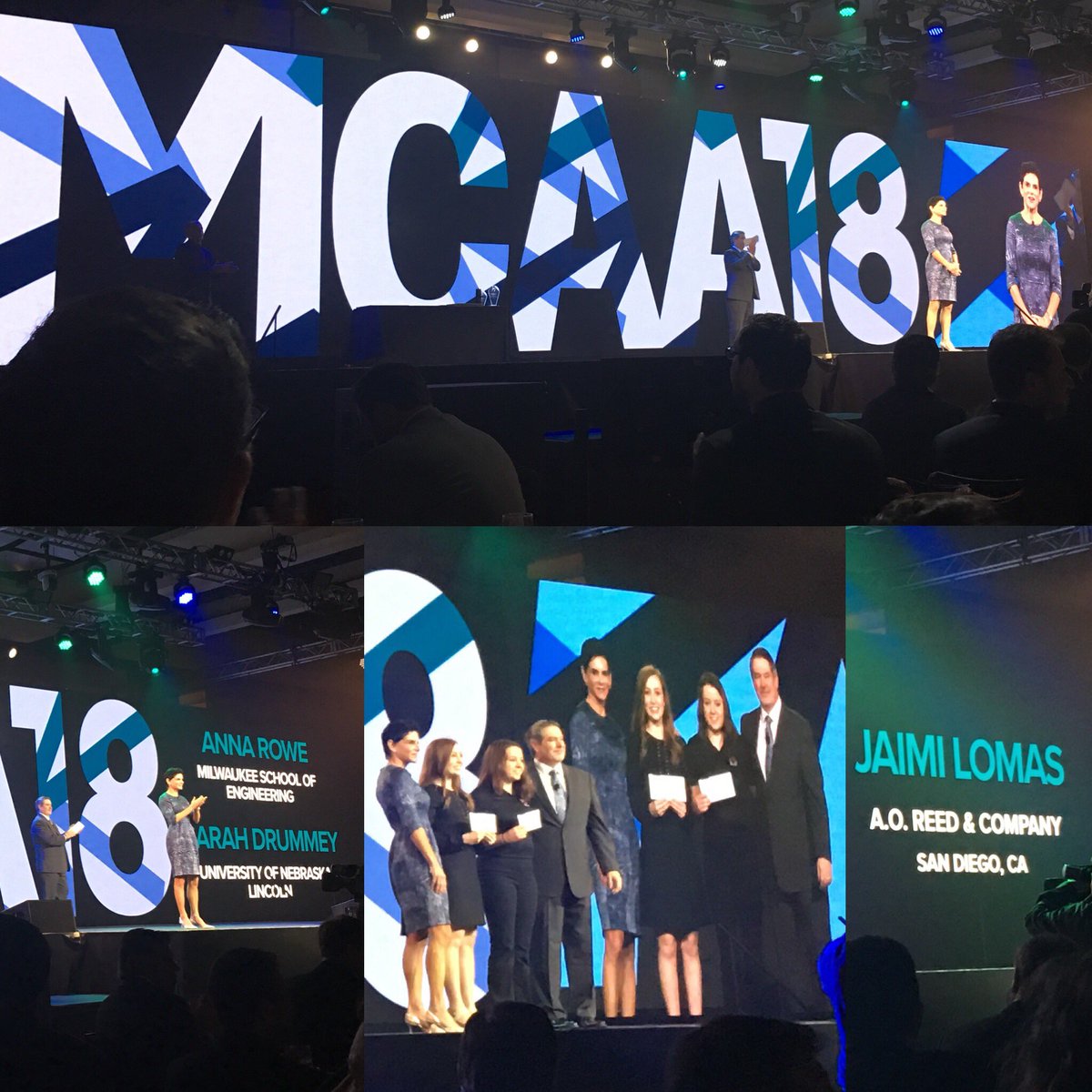 chiassocexec's tweet photo. How great to see @MSOE Student Anna Rowe accept one of the inaugural MCAA Women in Mechanical Industry scholarships #mcaa18 #mcaawomen https://t.co/7fpaS7cBUK