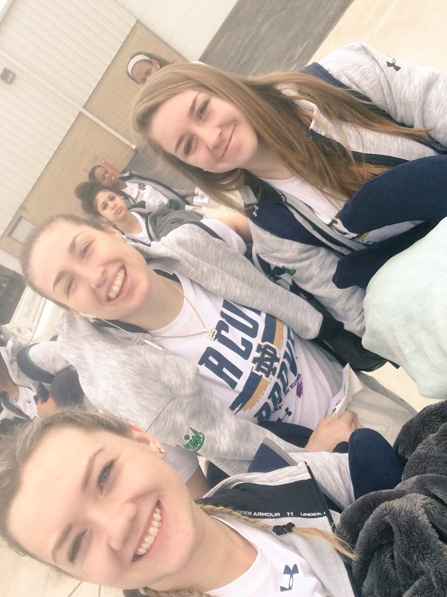 ndwbb's tweet photo. Next stop, Columbus! ✈️

Thanks, @ncaawbb for letting us get an extra day of class in before #WFinalFour!

#GoIrish☘️ https://t.co/0yZEwceHga