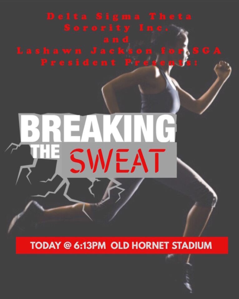 DavettaLaShell's tweet photo. Breaking the sweat is now the time to see who will put in the work. The Force will be applied . Come out and sweat the work out. #MyASU #ASU_rys18 #JacksonAdministration #Jackson5 #ATF https://t.co/9DtJ33H5ob