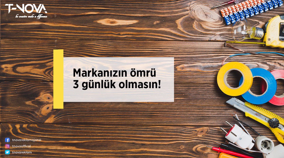 Markanızın ömrü 3 günlük olmasın istiyorsanız adres tnova.com.tr!

#tnova #reklam #reklamajansı #digital #media #marketing #digitalmarketing #graphic #graphicdesign #technology