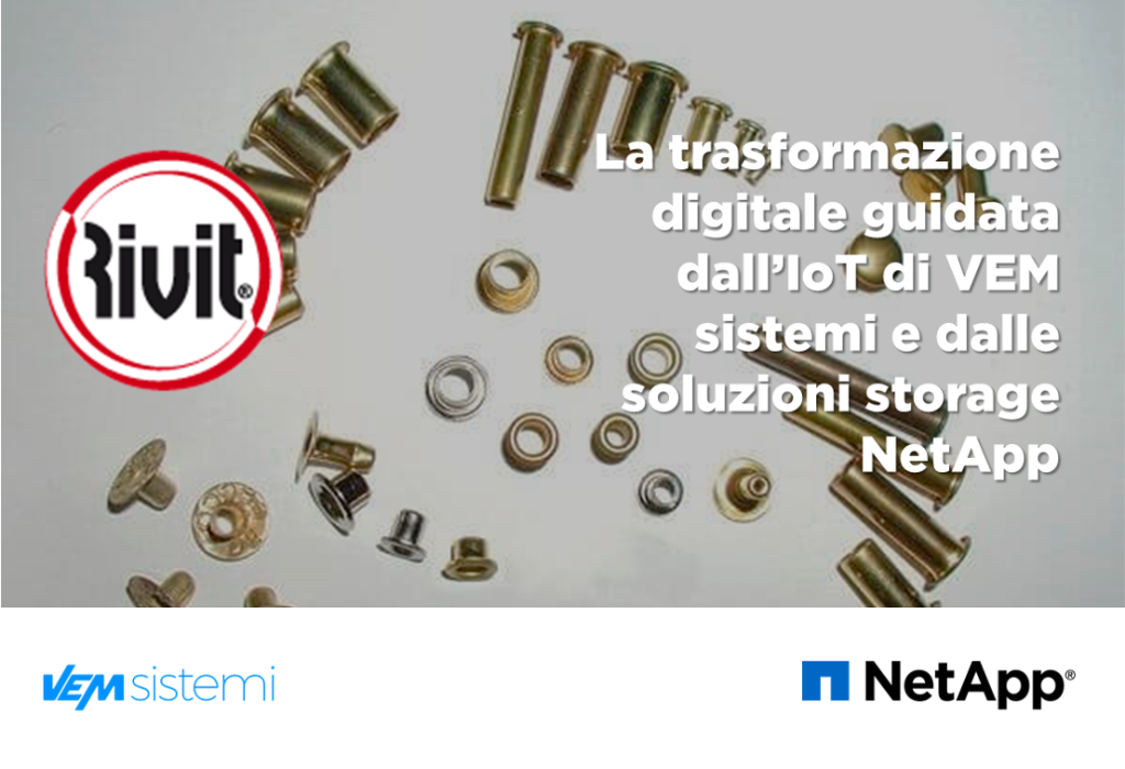 NetApp_Italia's tweet photo. Un'altra storia di #DX per Rivit con il nostro partner @vemsistemi e la tecnologia NetApp #NetHappy.
Per maggiori informazioni leggi qui: https://t.co/tIb46P8IHn https://t.co/JiX35lZsnM