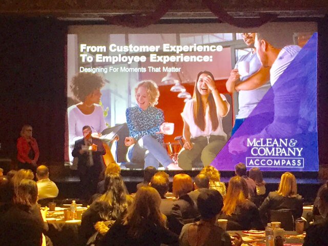 Jon86McLean's tweet photo. @HRMcLeanCo Employee Experience session. Designing moments that matter. Happening right now at the @888yonge. #EmployeeExperience https://t.co/GCVwQ7w5Pt