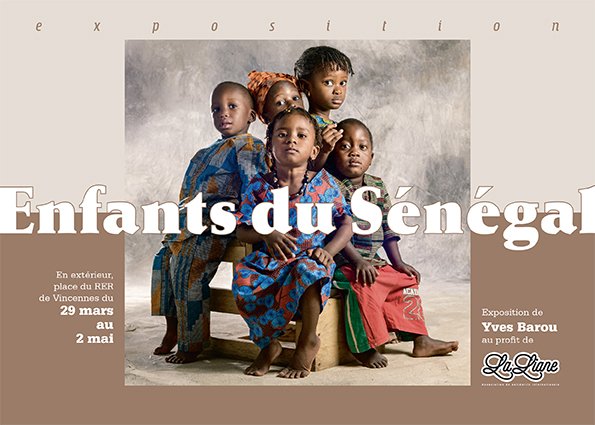 Enfants du Sénégal, de la rue à l’espoir.
 Expo à Vincennes en Avril au profit de l’association La Liane.
La renaissance d’enfants et d’adolescents après des parcours difficiles de maltraitance et d’exclusion.
Livre de photos et d’interviews disponible, 25€: yves.barou@gmail.com
