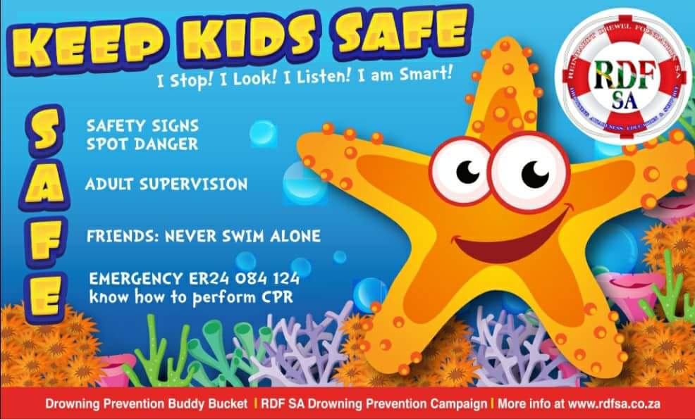 RDF_SA's tweet photo. The #Easter school holidays started! Always swim at beaches with lifeguards on duty between the red &amp; yellow flags and NEVER alone or under the influence of alcohol. 
#EasterHoliday #watersafety #stopdrowning #Keepkidssafe #RDFSA #BuddyBucket #Easter https://t.co/WrXcxa8JfO