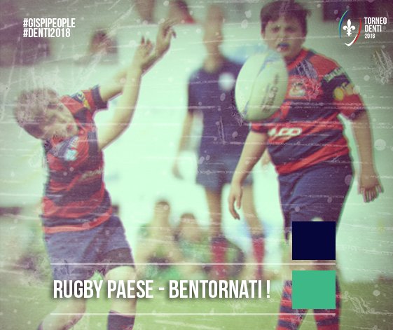 Welcome back @RugbyPaese ! Ci vediamo al Torneo Denti il 22 aprile