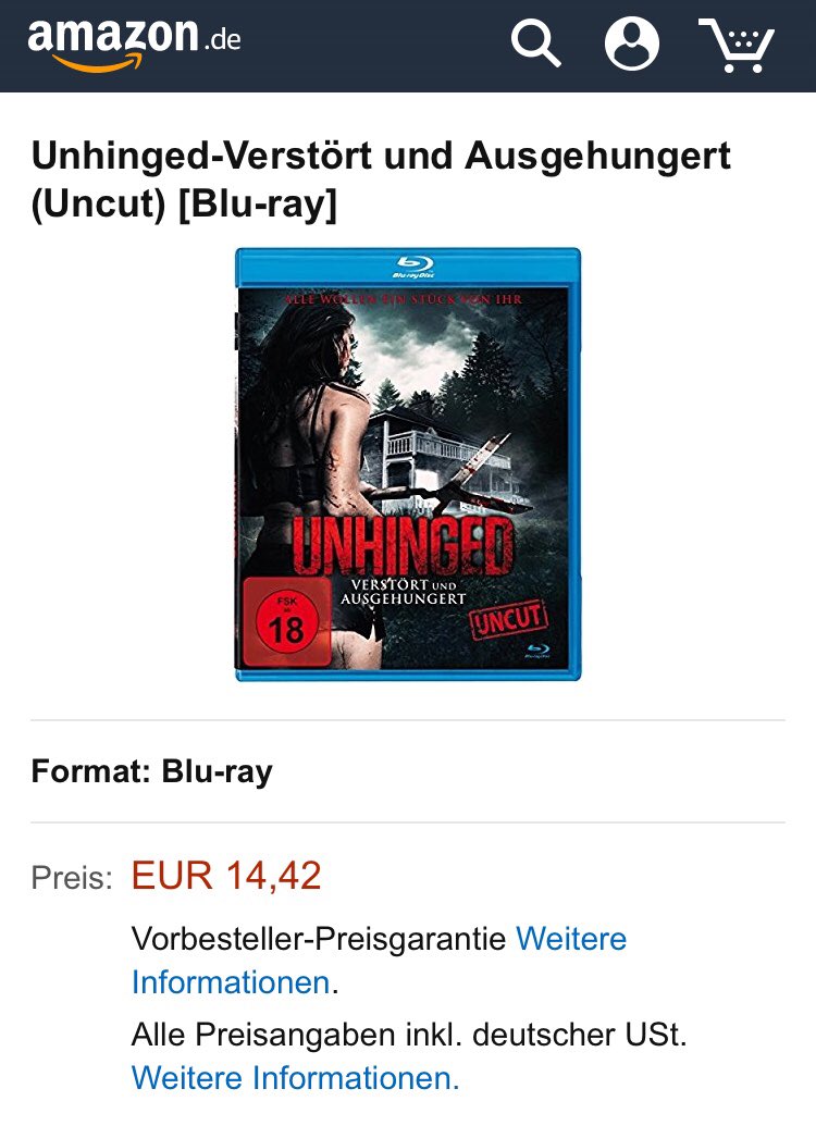 champdogfilms's tweet image. Unhinged now available in German!  @Unhinged2017  🎬