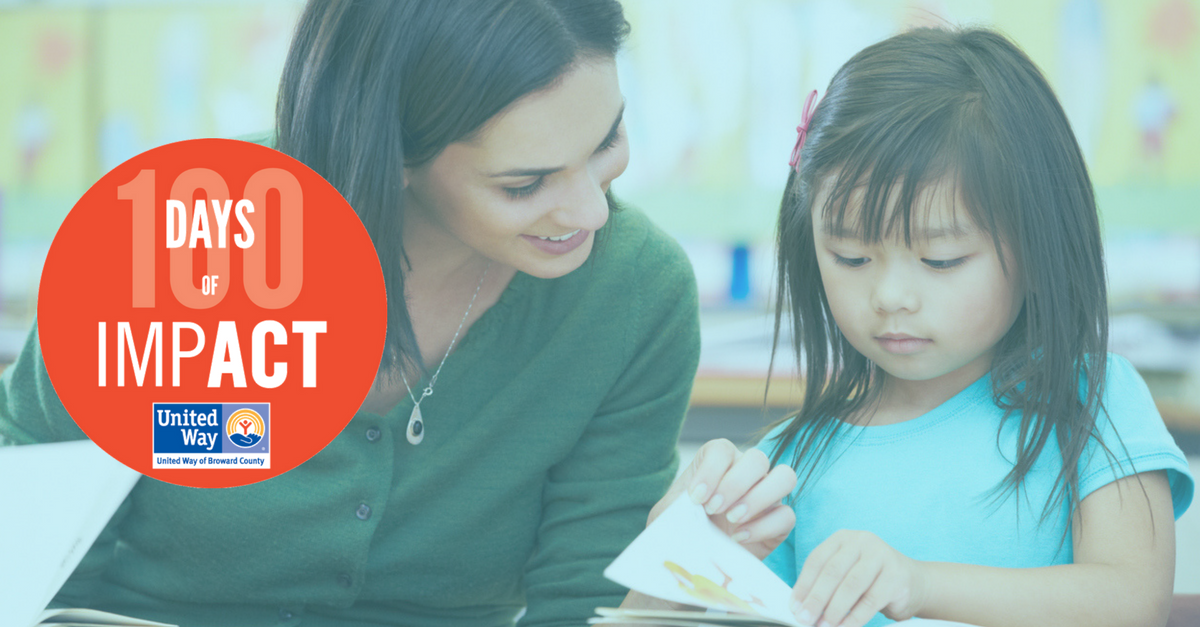 UnitedWayBC's tweet photo. Rose moved from China and barely spoke English, so her teachers paired her with a ReadingPals volunteer - read her story here: https://t.co/YaYnPp28TR #100daysofimpact #ReadingPals #LIVEUNITEDBroward https://t.co/H5hN66YaEI