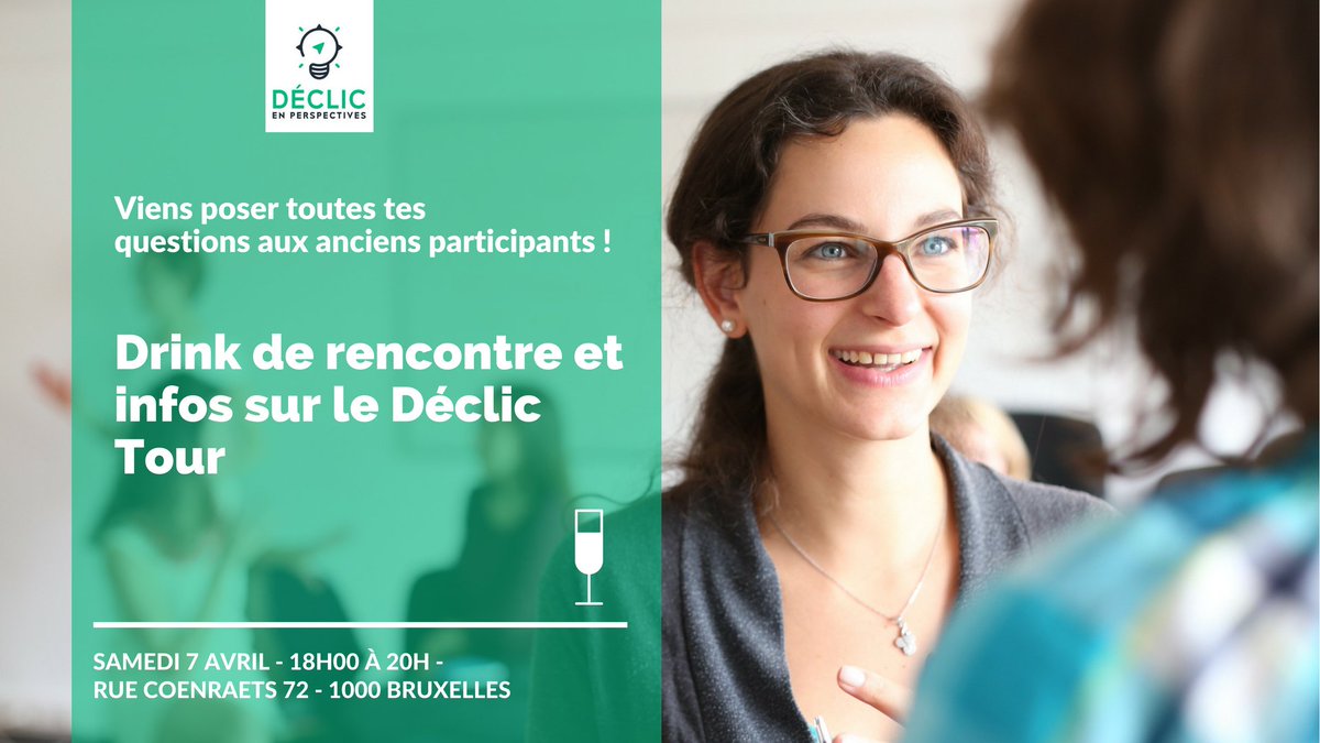Lancer ton entreprise à impact positif te tente? Envie d'en savoir plus sur le Déclic Tour, une formation itinérante de 8 jours pour lancer son projet ?
Rencontre l'équipe de Déclic et les participants des 2 premières éditions autour d'un verre !
facebook.com/events/1443542…