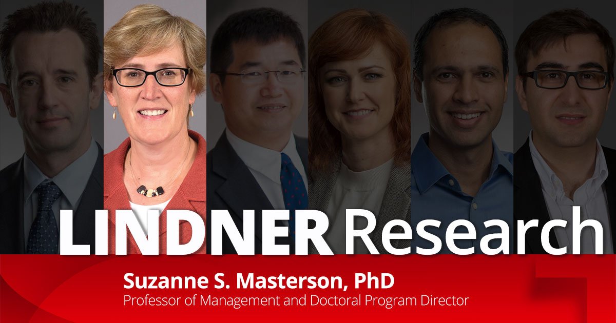LindnerCollege's tweet photo. Management Professor Suzanne Masterson examines the impact on our relationships with co-workers in the move away from traditional office spaces of walls to modern-day workplace designs of open floor plans. #LindnerResearch #LindnerPride     https://t.co/206aoO0D9t https://t.co/OcW5J6whbA