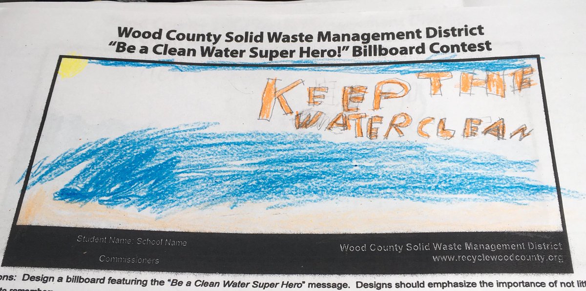 SHigginsBGCS's tweet image. Some of the amazing Clean Water Billboard contest entries for Wood County Solid Waste Management District!  #HomeSchoolProject @KaraffaAlyssa @mccartyann @francis_scruci