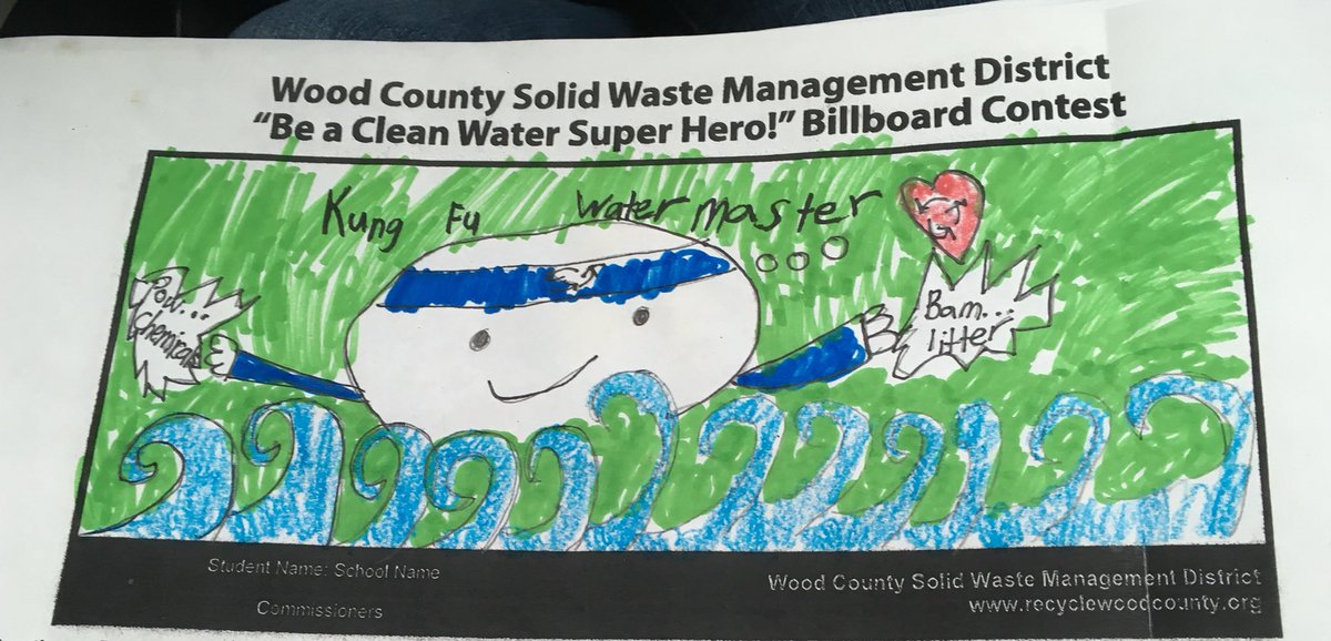 SHigginsBGCS's tweet image. Some of the amazing Clean Water Billboard contest entries for Wood County Solid Waste Management District!  #HomeSchoolProject @KaraffaAlyssa @mccartyann @francis_scruci