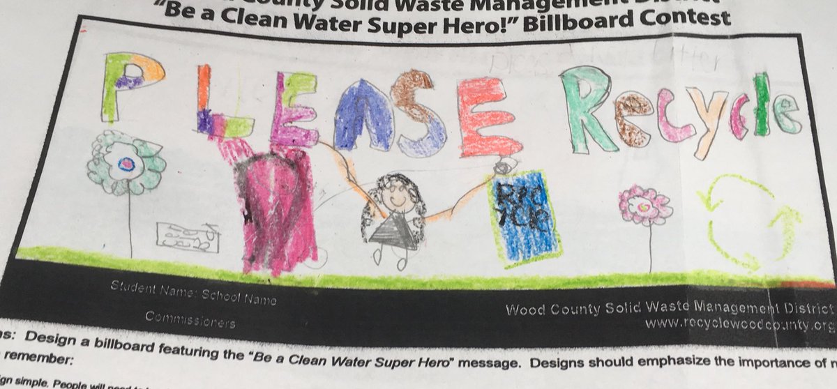 SHigginsBGCS's tweet image. Some of the amazing Clean Water Billboard contest entries for Wood County Solid Waste Management District!  #HomeSchoolProject @KaraffaAlyssa @mccartyann @francis_scruci