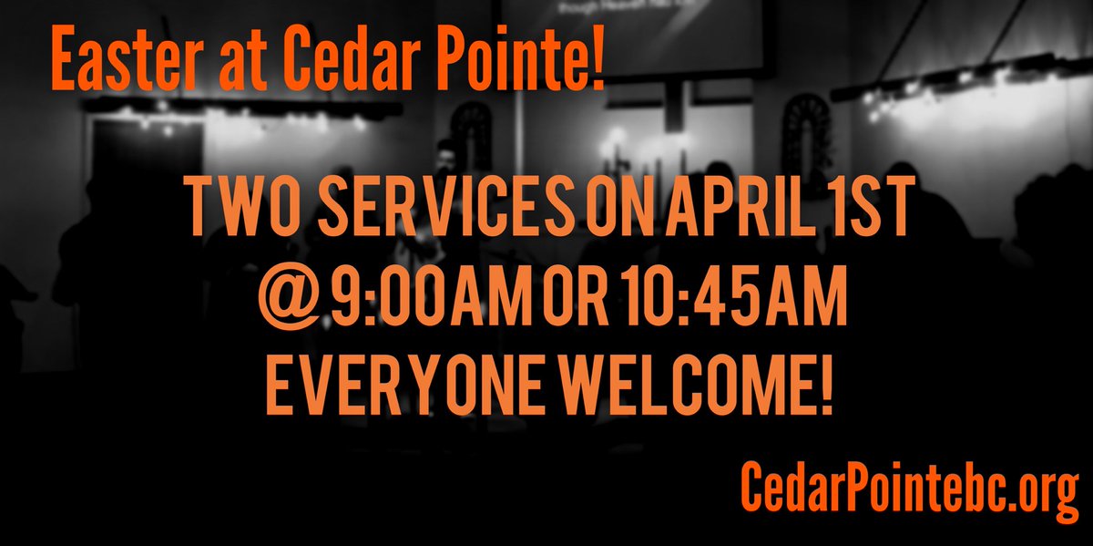 CedarPointeICT's tweet image. Looking for somewhere to celebrate Easter?