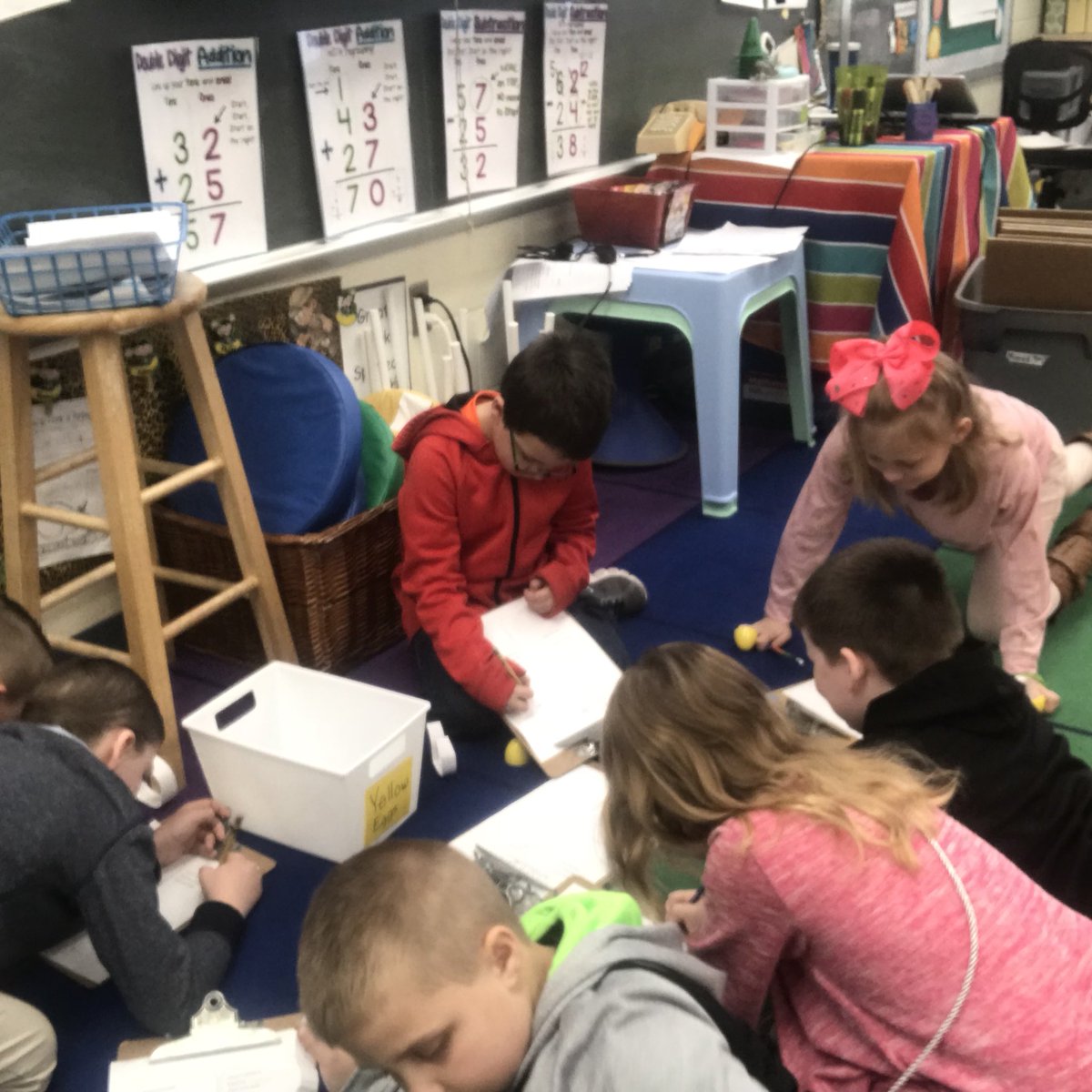 MsMorrell1's tweet photo. Easter egg math problems @Edgemere_BCPS #differentiation #easter https://t.co/Vptk8WXFW9