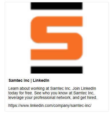 SamtecInc tweet picture