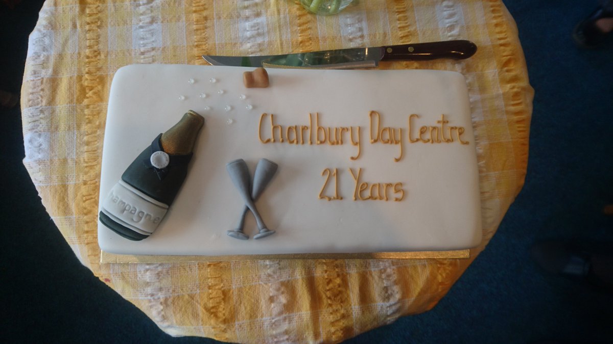 I've been celebrating 21 years of the Charlbury day centre today, one of the few surviving in Oxfordshire, and hopefully with us for the next 21 years