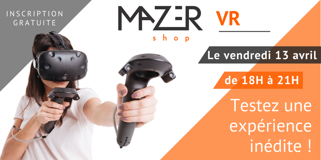 MAZERSHOP's tweet photo. Et si vous faisiez votre shopping en réalité virtuelle ? On vous donne rdv dans notre store aux @DocksVillage pour une conférence découverte "Réalité virtuelle et shopping" le vendredi 13 avril à 18h !
#VR #virtualreality #frenchtech #marseille #fintech #ecommerce https://t.co/oiNfB7ITTv