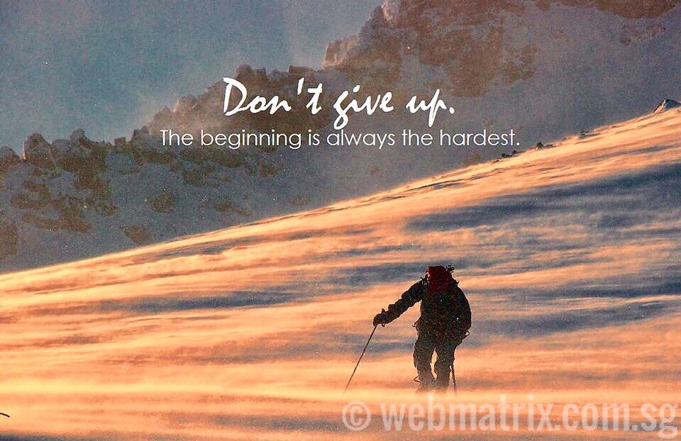 WebMatrix's tweet image. Don't give up, the beginning is always the hardest.
#webmatrix
#webmatrix.com.sg
#digitalmarketing
#BusinessServices
#wordpresshosting
#webdesign
#logodesign
#seo
#singapore
