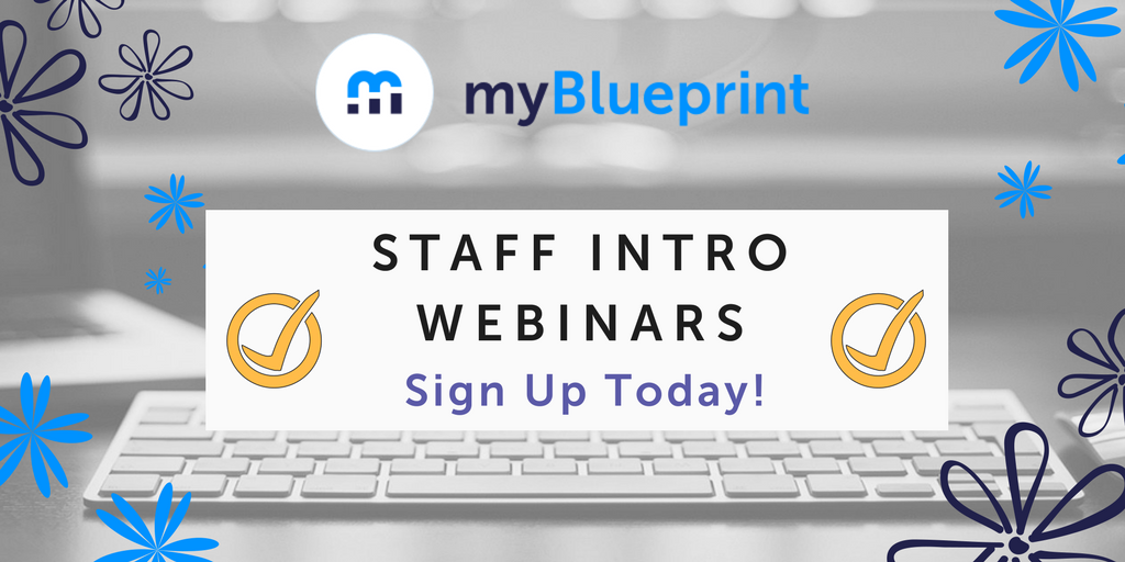 myblueprint's tweet photo. Looking to learn more about myBlueprint over Spring Break? Sign up for a drop-in webinar or watch a quick video tutorial! #SpringDates #professionaldevelopment https://t.co/EfX9VuVtk5 https://t.co/AfnUSVwHK1
