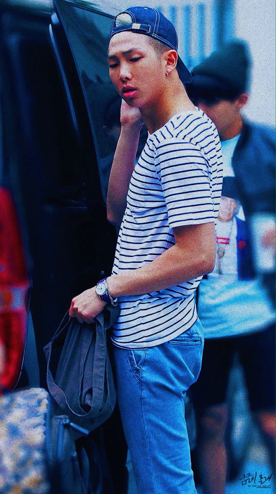 RM PICS. 🎙 on Twitter: "Namjoon in stripes, casual or not-so-casual, is